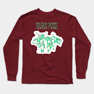 Taurus Posse Emerald Herd - Back Long Sleeve T-Shirt